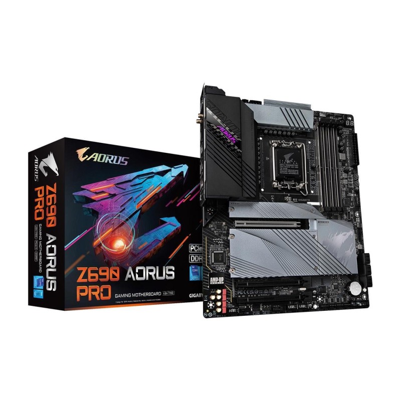 GIGABYTE Z690 AORUS PRO LGA 1700 Intel Z690 ATX Motherboard with DDR5, Quad M.2, PCIe 5.0, USB 3.2 Gen2X2 Type-C, WiFi 6, 2.5GbE LAN GIGABYTE Z690 AORUS PRO LGA 1700 Intel Z690 ATX Motherboard with DDR5, Quad M.2, PCIe 5.0, USB 3.2 Gen2X2 Type-C, WiFi 6, 2.5GbE LAN