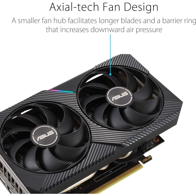 ASUS Dual NVIDIA GeForce RTX 3060 V2 OC Edition 12GB GDDR6 ASUS Dual NVIDIA GeForce RTX 3060 V2 OC Edition 12GB GDDR6