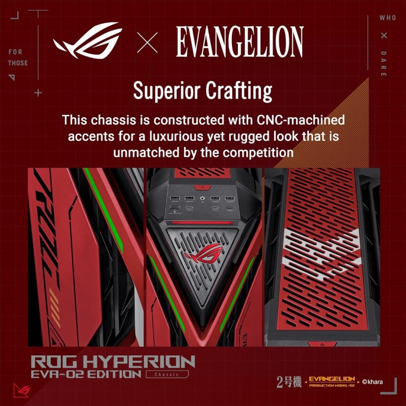 ASUS ROG Hyperion GR701 EVA-02 EATX Full-Tower case ASUS ROG Hyperion GR701 EVA-02 EATX Full-Tower case