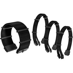 Antec Sleeved Extension Power Supply Cable Kit, Black