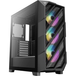 Antec DP503 ATX Mid Tower PC Case, Type-C Gen2, 3 x 120mm ARGB Fans with ARGB & PWM Controller, Up to 2 x 360mm Radiator, GPU Bracket, EATX Gaming PC Case, Black