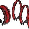 Antec Power Supply Sleeved Cable, Black/Red