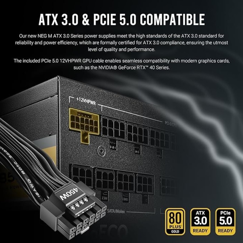 ANTEC NeoECO, NE1300G M, 1300W Full Modular, 80 Plus Gold Certified ANTEC NeoECO, NE1300G M, 1300W Full Modular, 80 Plus Gold Certified