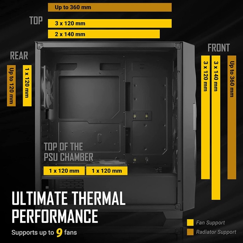 Antec DF700 Flux, Mid Tower Computer Case, ATX Gaming Case, Tempered Glass Side Panel Antec DF700 Flux, Mid Tower Computer Case, ATX Gaming Case, Tempered Glass Side Panel