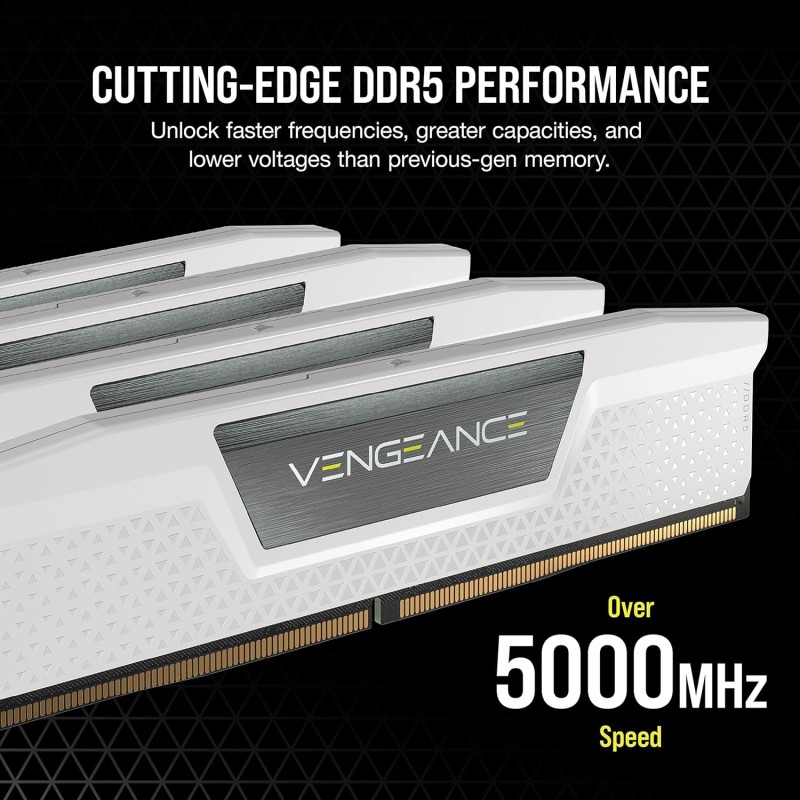 Corsair VENGEANCE 64GB (2x32GB) DDR5 5600MHz White Corsair VENGEANCE 64GB (2x32GB) DDR5 5600MHz White