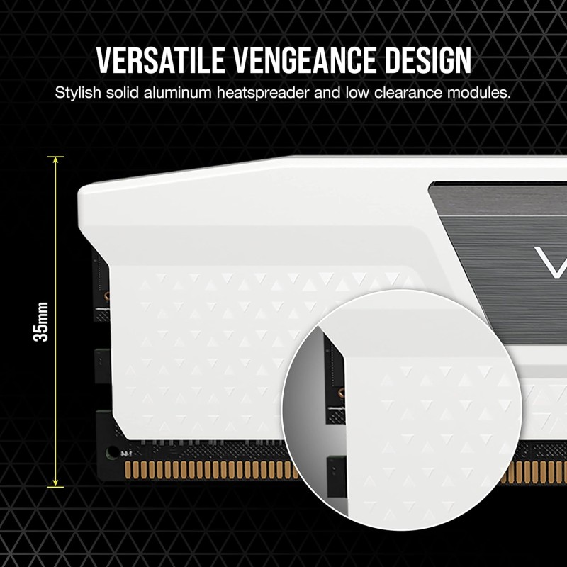 Corsair VENGEANCE 64GB (2x32GB) DDR5 5600MHz White Corsair VENGEANCE 64GB (2x32GB) DDR5 5600MHz White