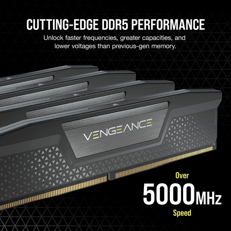 CORSAIR VENGEANCE DDR5 RAM 96GB (2x48GB) 5600MHz CL40 CORSAIR VENGEANCE DDR5 RAM 96GB (2x48GB) 5600MHz CL40