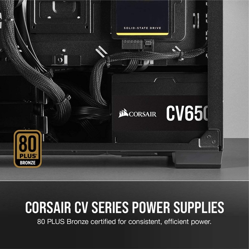 CORSAIR CV Series CV650 - 650W 80 Plus Bronze CORSAIR CV Series CV650 - 650W 80 Plus Bronze