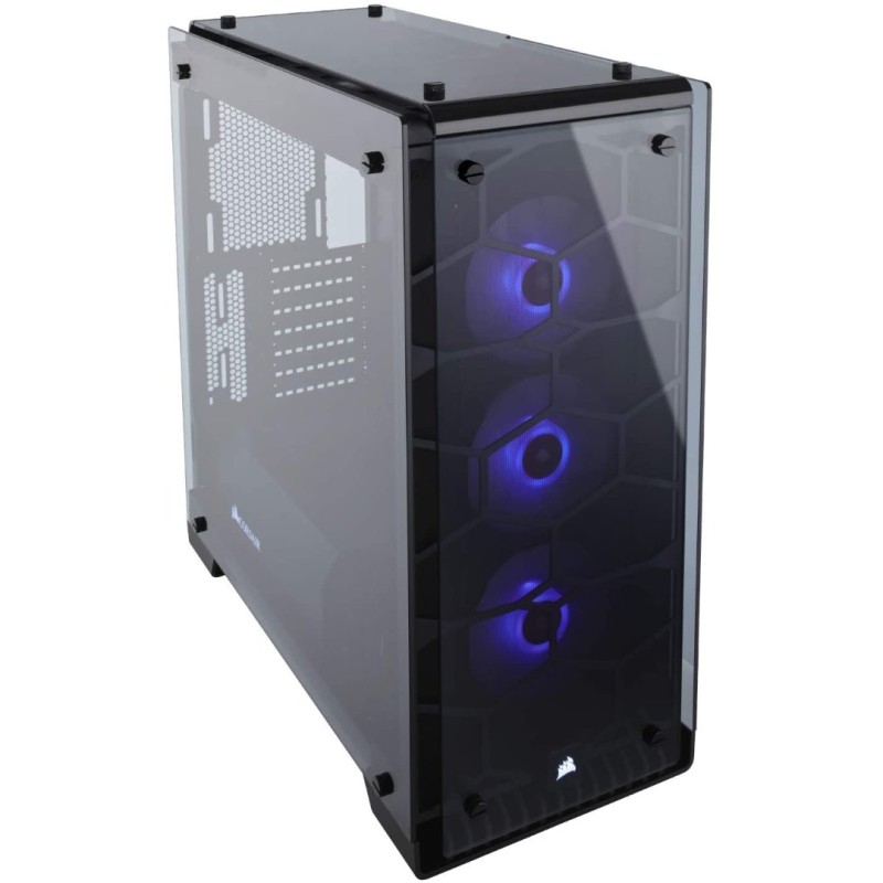 Corsair Crystal 570X RGB Mid-Tower Case, 3 RGB Fans, Tempered Glass - Black Corsair Crystal 570X RGB Mid-Tower Case, 3 RGB Fans, Tempered Glass - Black