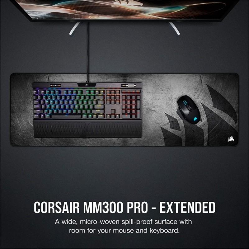 Corsair MM300 PRO Premium Spill-Proof Cloth Gaming Mouse Pad – Extended - Multicolor Corsair MM300 PRO Premium Spill-Proof Cloth Gaming Mouse Pad – Extended - Multicolor