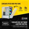 Corsair iCUE 220T RGB Airflow Tempered Glass Mid-Tower Smart Case, White Corsair iCUE 220T RGB Airflow Tempered Glass Mid-Tower Smart Case, White