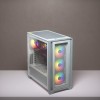 Corsair iCUE 4000X RGB Mid-Tower ATX PC Case - White Corsair iCUE 4000X RGB Mid-Tower ATX PC Case - White
