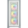 Corsair iCUE 4000X RGB Mid-Tower ATX PC Case - White Corsair iCUE 4000X RGB Mid-Tower ATX PC Case - White