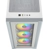 Corsair iCUE 4000X RGB Mid-Tower ATX PC Case - White Corsair iCUE 4000X RGB Mid-Tower ATX PC Case - White