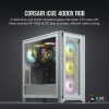 Corsair iCUE 4000X RGB Mid-Tower ATX PC Case - White Corsair iCUE 4000X RGB Mid-Tower ATX PC Case - White