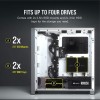 Corsair iCUE 4000X RGB Mid-Tower ATX PC Case - White Corsair iCUE 4000X RGB Mid-Tower ATX PC Case - White
