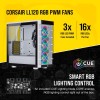 Corsair iCUE 465X RGB Mid-Tower ATX Smart Case, White Corsair iCUE 465X RGB Mid-Tower ATX Smart Case, White