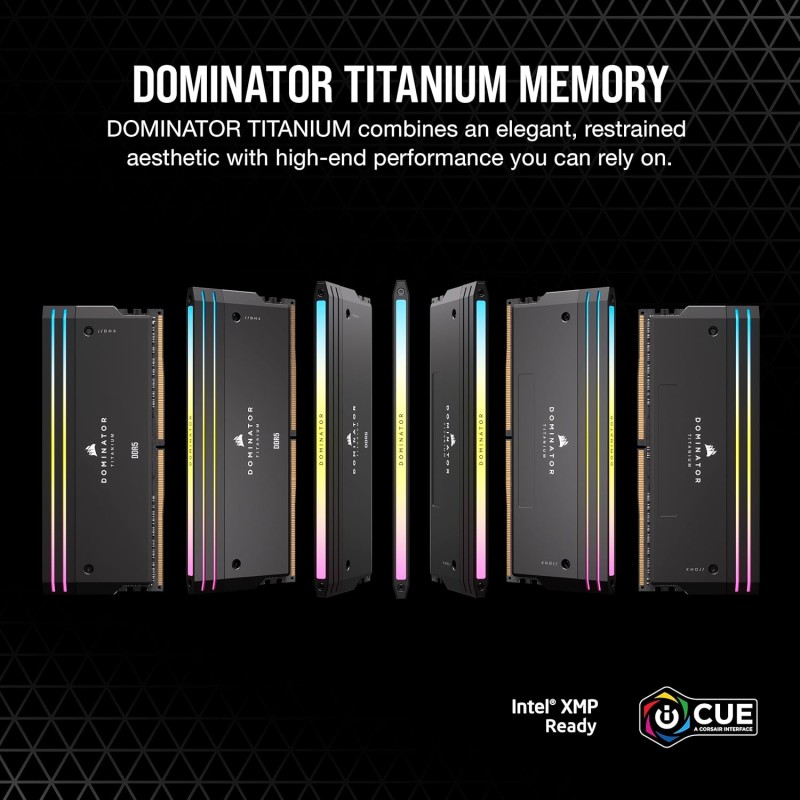 Corsair DOMINATOR TITANIUM RGB 96GB (2x48GB) DDR5 6600MT/s CL32 Corsair DOMINATOR TITANIUM RGB 96GB (2x48GB) DDR5 6600MT/s CL32