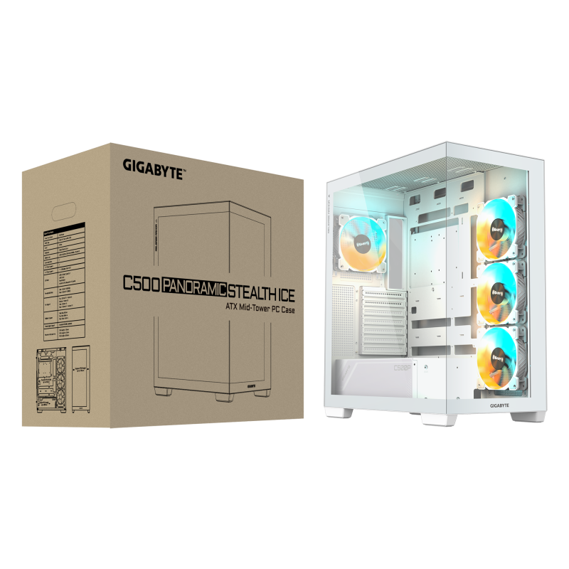 GIGABYTE C500 PANORAMIC STEALTH ICE GIGABYTE C500 PANORAMIC STEALTH ICE