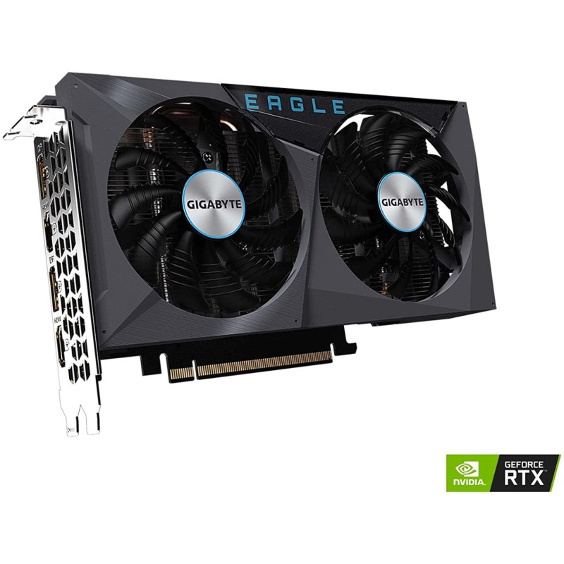 GIGABYTE GeForce RTX 3050 Eagle OC 8G Graphics Card, 2X WINDFORCE Fans, 8GB GDDR6 128-bit GDDR6 GIGABYTE GeForce RTX 3050 Eagle OC 8G Graphics Card, 2X WINDFORCE Fans, 8GB GDDR6 128-bit GDDR6