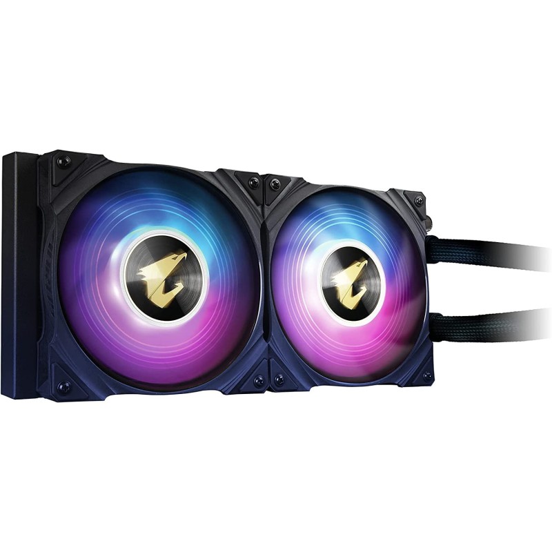 AORUS WATERFORCE X 240 AIO, 2X 120mm ARGB Fans, Adjustable LCD Display AORUS WATERFORCE X 240 AIO, 2X 120mm ARGB Fans, Adjustable LCD Display