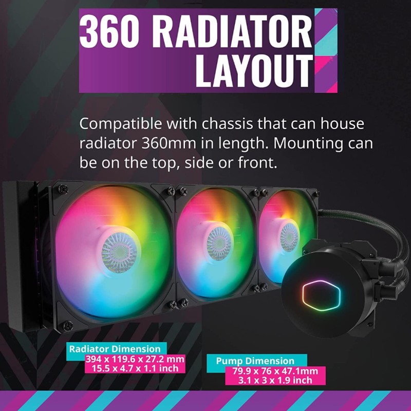 CoolerMaster MasterLiquid ML360L ARGB V2 CoolerMaster MasterLiquid ML360L ARGB V2