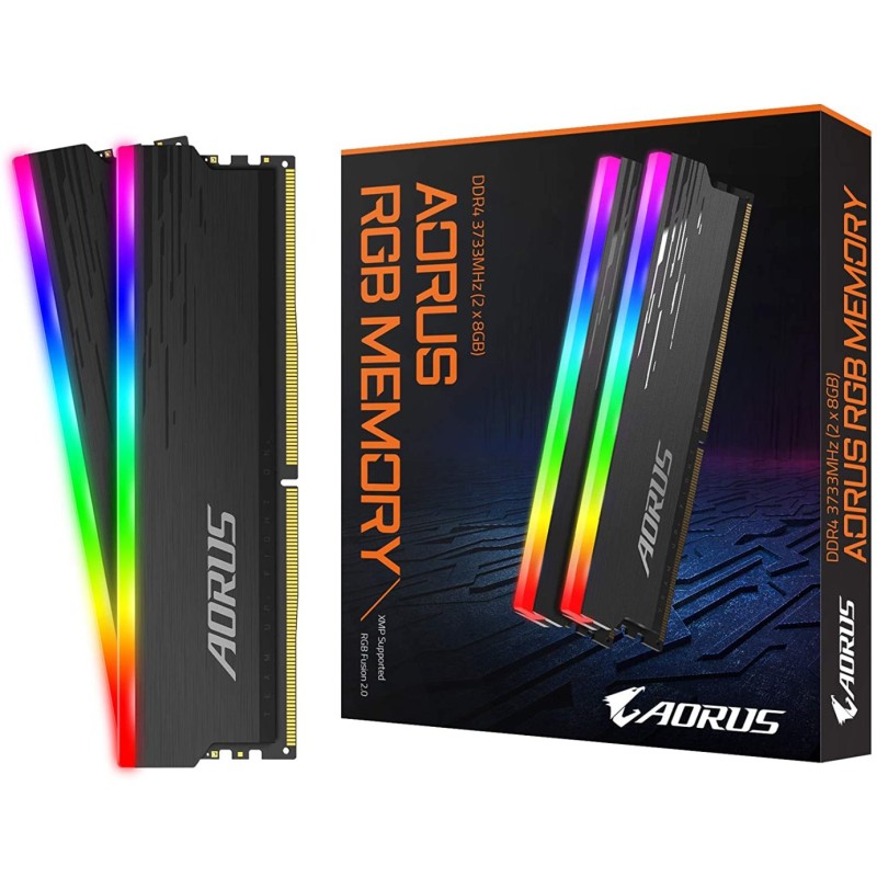 AORUS GP-ARS16G37 (RGB/ 16GB RAM Memory Kit (2x8GB)/ 3733MHz) AORUS GP-ARS16G37 (RGB/ 16GB RAM Memory Kit (2x8GB)/ 3733MHz)