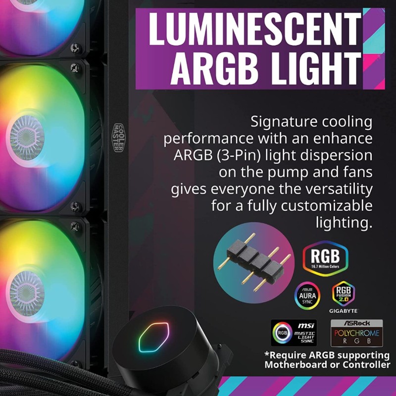 CoolerMaster MasterLiquid ML360L ARGB V2 CoolerMaster MasterLiquid ML360L ARGB V2