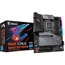 Gigabyte B660 AORUS Master DDR4 (B660/ Intel/LGA 1700/ ATX/ DDR4/ Triple M.2/ PCIe 4.0/ USB 3.2 Gen2 Type-C/WiFi 6 802.11ax/ Intel 2.5GbE LAN/Motherboard)