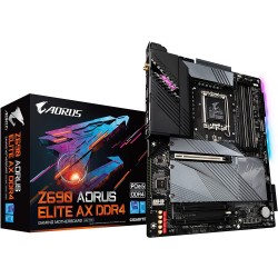 GIGABYTE Z690 AORUS Elite AX DDR4 (LGA 1700/ Intel Z690/ ATX/ DDR4/ Quad M.2/ PCIe 5.0/ USB 3.2 Gen2X2 Type-C/WiFi 6/2.5GbE LAN/Gaming Motherboard)