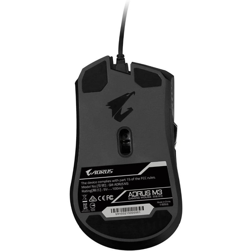 AORUS M3 Accurate 6400 DPI Optical Engine, Fully Programmable, Ergonomic Design, RGB Fusion Mouse GM-AORUS M3 AORUS M3 Accurate 6400 DPI Optical Engine, Fully Programmable, Ergonomic Design, RGB Fusion Mouse GM-AORUS M3