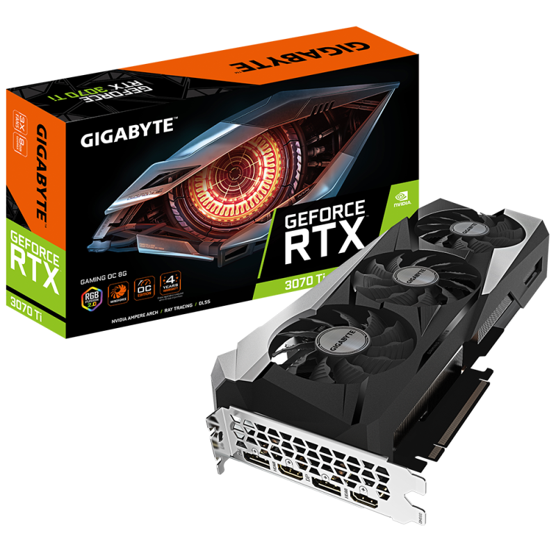 Gigabyte GeForce RTX™ 3070 Ti GAMING OC 8G Gigabyte GeForce RTX™ 3070 Ti GAMING OC 8G