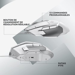 Logitech G502 X White Wired Gaming Mouse