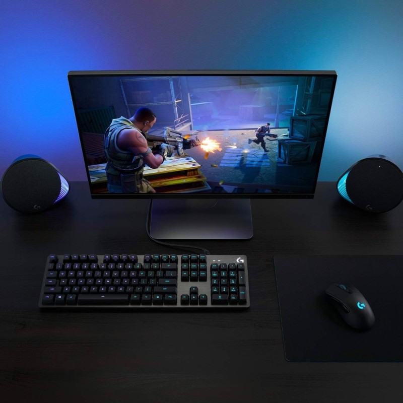 Logitech G512 Mechanical Gaming Keyboard Special Edition,RGB Lightsync Backlit Keys,GX Blue Clicky Key Logitech G512 Mechanical Gaming Keyboard Special Edition,RGB Lightsync Backlit Keys,GX Blue Clicky Key