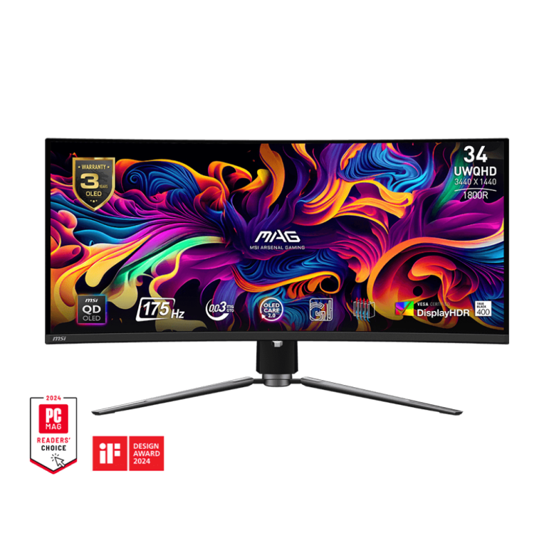 MSI MAG 341CQP QD-OLED 34", QD-OLED Panel , UWQHD (3440x1440) MSI MAG 341CQP QD-OLED 34", QD-OLED Panel , UWQHD (3440x1440)