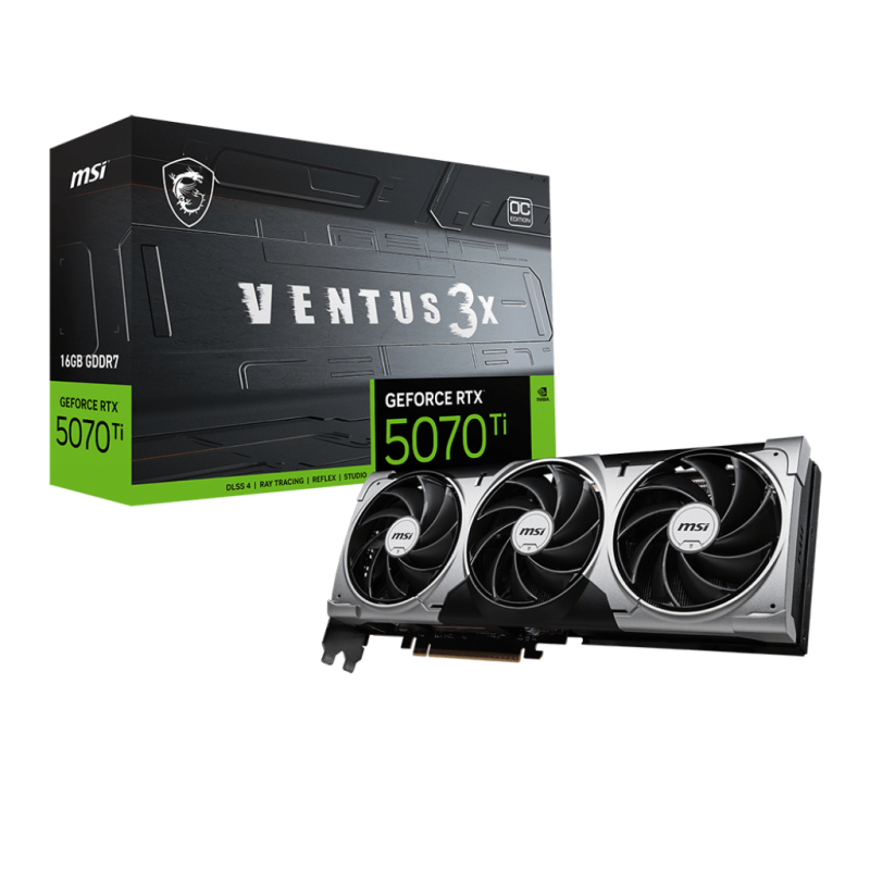 MSI RTX 5070 Ti 16G VENTUS 3X OC MSI RTX 5070 Ti 16G VENTUS 3X OC
