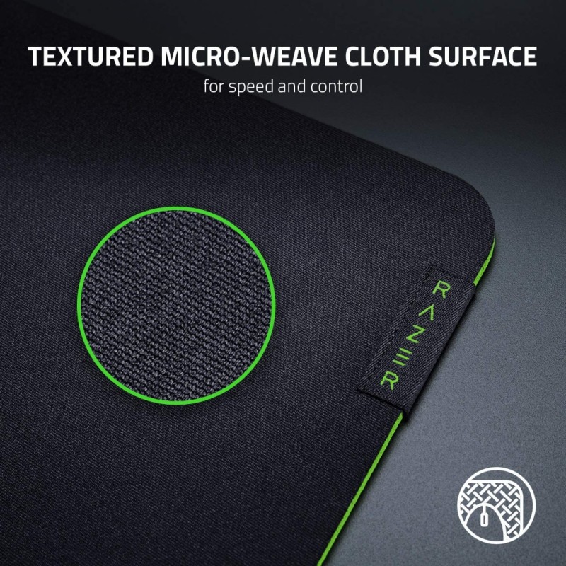 Razer Gigantus V2 Medium - Soft Medium Gaming Mouse Mat for Speed and Control (Non-Slip Rubber, Textured Micro-Weave Cloth, 36 x 27 x 0.3cm) Black Razer Gigantus V2 Medium - Soft Medium Gaming Mouse Mat for Speed and Control (Non-Slip Rubber, Textured Micro-Weave Cloth, 36 x 27 x 0.3cm) Black
