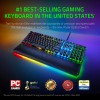 Razer Huntsman Elite Gaming Keyboard: Fastest Keyboard Switches Ever - Linear Optical Switches - Chroma RGB Lighting - Magnetic Plush Wrist Rest - Dedicated Media Keys & Dial - Classic Black Razer Huntsman Elite Gaming Keyboard: Fastest Keyboard Switches Ever - Linear Optical Switches - Chroma RGB Lighting - Magnetic Plush Wrist Rest - Dedicated Media Keys & Dial - Classic Black