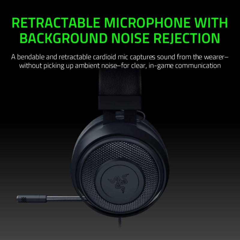Razer Kraken Tournament Edition THX 7.1 Surround Sound Gaming Headset: Retractable Noise Cancelling Mic - USB DAC - For PC Razer Kraken Tournament Edition THX 7.1 Surround Sound Gaming Headset: Retractable Noise Cancelling Mic - USB DAC - For PC