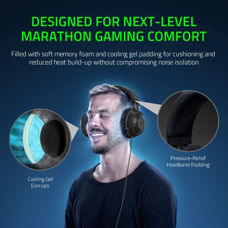 Razer Kraken Tournament Edition THX 7.1 Surround Sound Gaming Headset: Retractable Noise Cancelling Mic - USB DAC - For PC Razer Kraken Tournament Edition THX 7.1 Surround Sound Gaming Headset: Retractable Noise Cancelling Mic - USB DAC - For PC