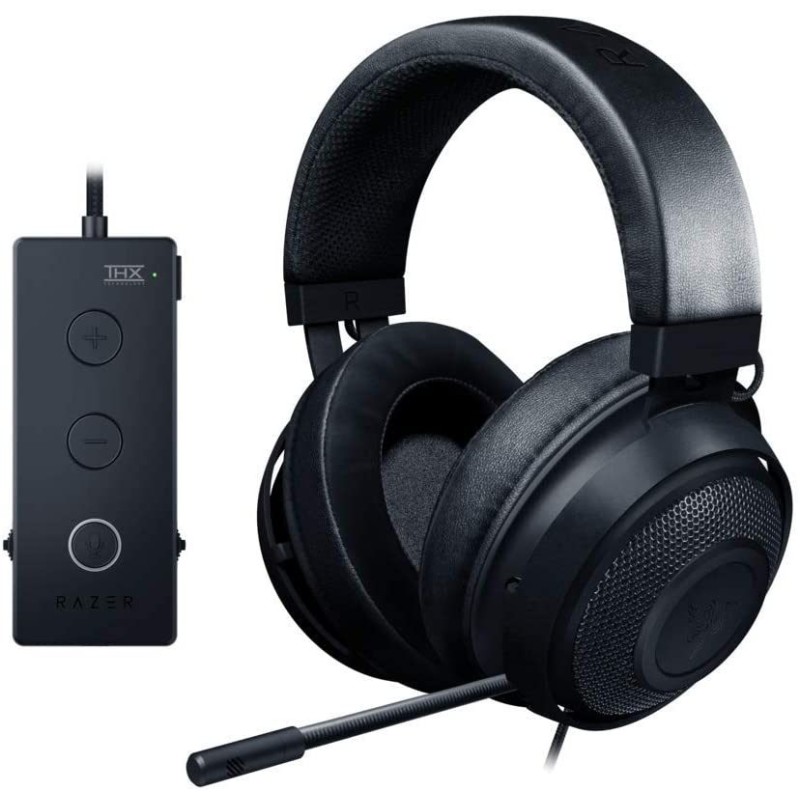 Razer Kraken Tournament Edition THX 7.1 Surround Sound Gaming Headset: Retractable Noise Cancelling Mic - USB DAC - For PC Razer Kraken Tournament Edition THX 7.1 Surround Sound Gaming Headset: Retractable Noise Cancelling Mic - USB DAC - For PC