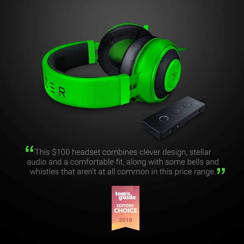 Razer Kraken Tournament Edition THX 7.1 Surround Sound Gaming Headset: Retractable Noise Cancelling Mic - USB DAC - for PC Razer Kraken Tournament Edition THX 7.1 Surround Sound Gaming Headset: Retractable Noise Cancelling Mic - USB DAC - for PC