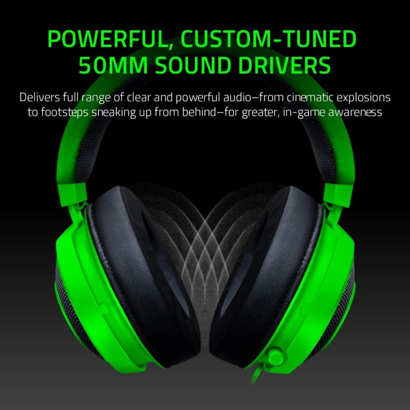 Razer Kraken Tournament Edition THX 7.1 Surround Sound Gaming Headset: Retractable Noise Cancelling Mic - USB DAC - for PC Razer Kraken Tournament Edition THX 7.1 Surround Sound Gaming Headset: Retractable Noise Cancelling Mic - USB DAC - for PC