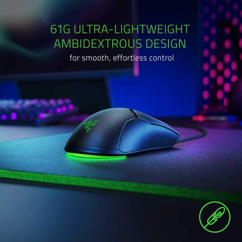 Razer Viper Mini Ultralight Gaming Mouse: Fastest Gaming Switches - 8500 DPI Optical Sensor - Chroma RGB Underglow Lighting - 6 Programmable Buttons - Drag-Free Cord - Classic Black Razer Viper Mini Ultralight Gaming Mouse: Fastest Gaming Switches - 8500 DPI Optical Sensor - Chroma RGB Underglow Lighting - 6 Programmable Buttons - Drag-Free Cord - Classic Black
