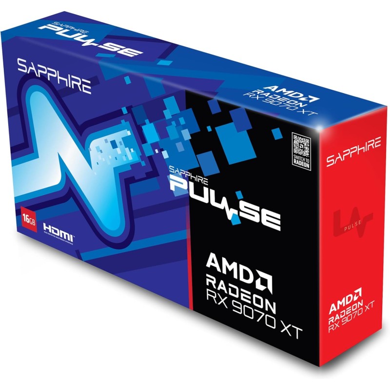 SAPPHIRE PLUSE AMD RADEON™ RX 9070 XT 16GB DDR6 SAPPHIRE PLUSE AMD RADEON™ RX 9070 XT 16GB DDR6