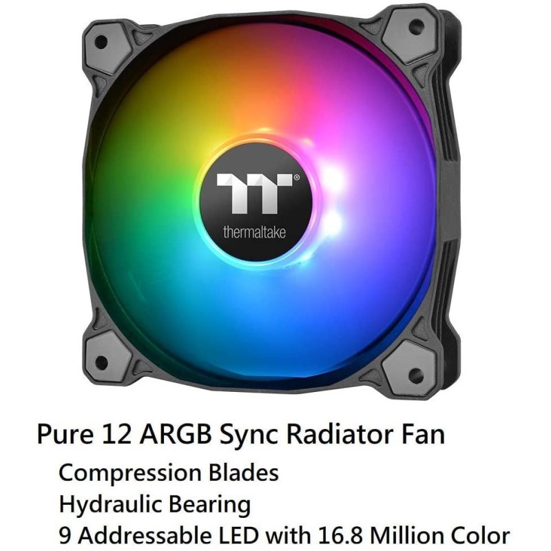 Thermaltake Water 3.0 ARGB Motherboard Sync Edition AMD/Intel LGA1200 Ready 120 All-in-One Liquid Cooling System Thermaltake Water 3.0 ARGB Motherboard Sync Edition AMD/Intel LGA1200 Ready 120 All-in-One Liquid Cooling System