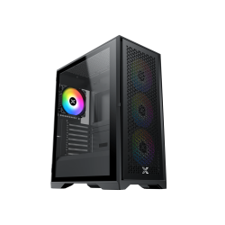 XIGMATEK LUX S Black Mesh PC Case - 4 ARGB Fan