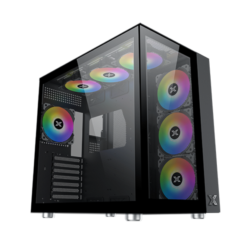 XIGMATEK AQUARIUS PRO Black PC Case 7 RGB Fan XIGMATEK AQUARIUS PRO Black PC Case 7 RGB Fan