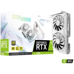 ZOTAC GAMING GeForce RTX 3060 AMP White Edition, 12GB GDDR6, 192-bit, 15 Gbps, PCI 4.0, Gaming Graphics Card, IceStorm 2.0 Advanced Cooling