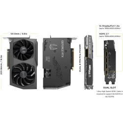 ZOTAC Gaming GeForce RTX™ 3060 Ti Twin Edge OC LHR 8GB GDDR6 256-bit 14 Gbps PCIE 4.0 Graphics Card, IceStorm 2.0 Advanced Cooling, Active Fan Control, Freeze Fan Stop 